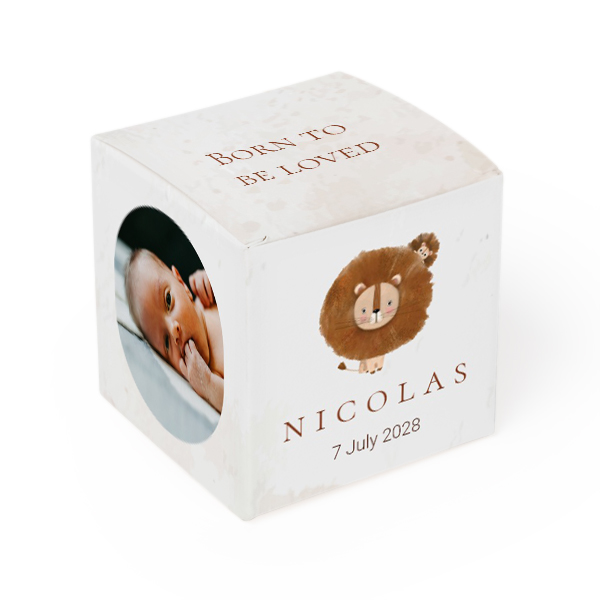 Boîte à dragées imprimée- Lot de 12 Boîte à dragées imprimée- Lot de 12