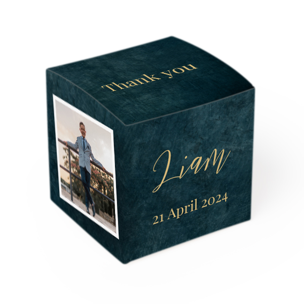 Boßte à dragées imprimée- Lot de 12 Boßte à dragées imprimée- Lot de 12