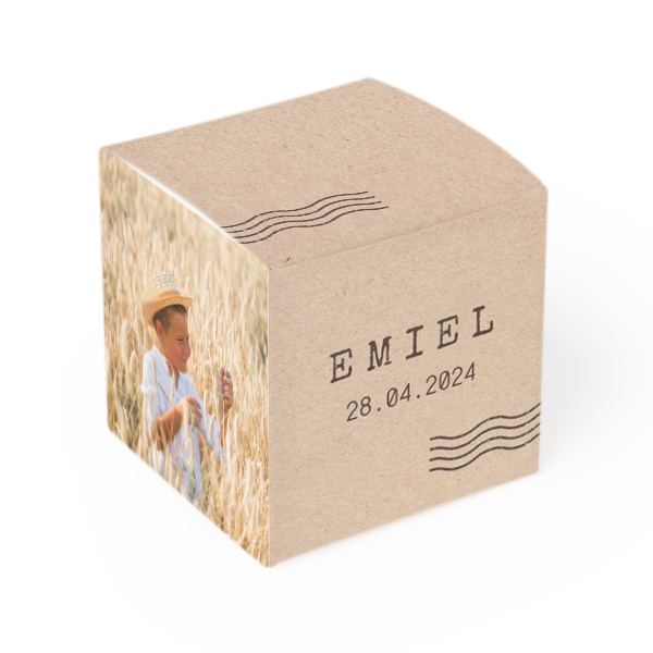 Boßte à dragées imprimée- Lot de 12 Boßte à dragées imprimée- Lot de 12