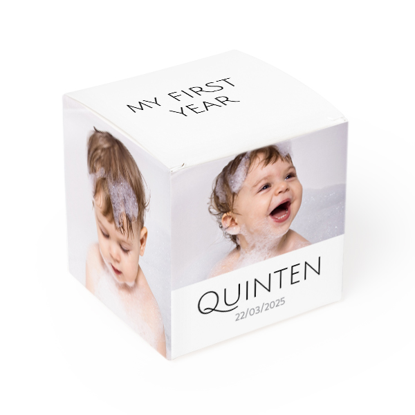 Bedrukte doosjes voor bedankje (set van 12) Bedrukte doosjes voor bedankje (set van 12)
