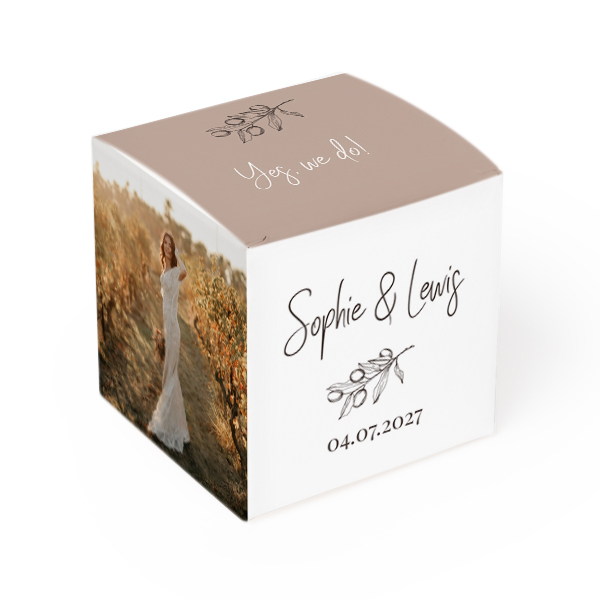 Bedrukte doosjes voor bedankje (set van 12)