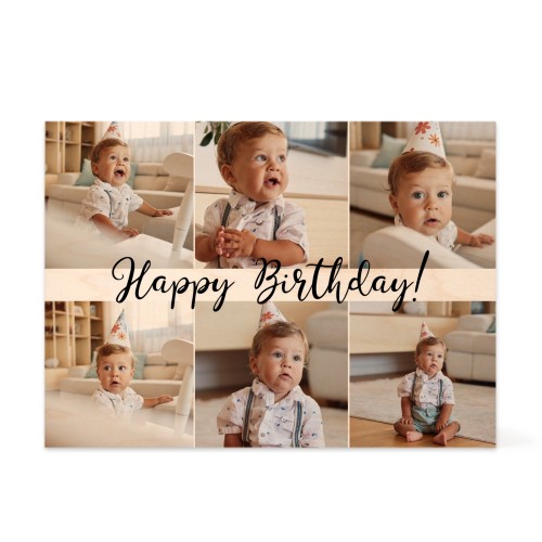 Bloc photo en bois Rectangulaire