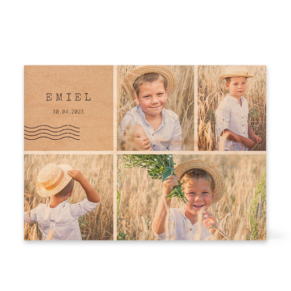 Bloc photo en bois Rectangulaire