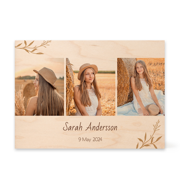 Wooden Photo Block Rectangle