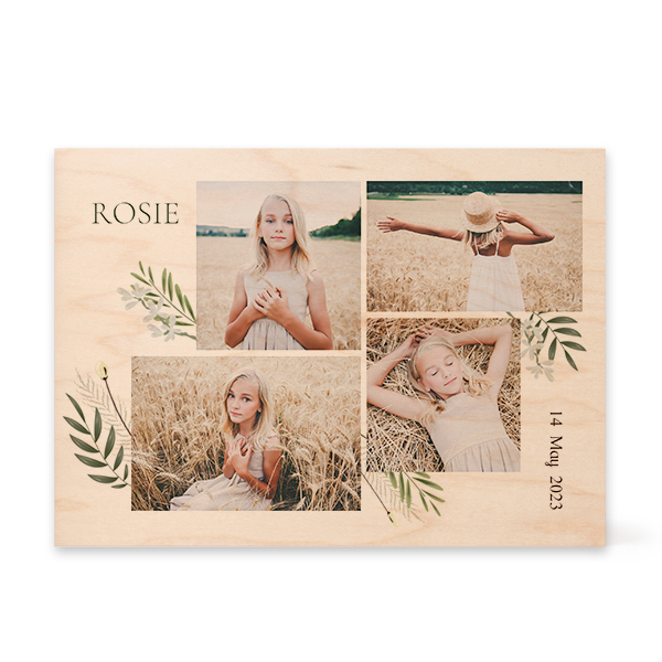 Wooden Photo Block Rectangle