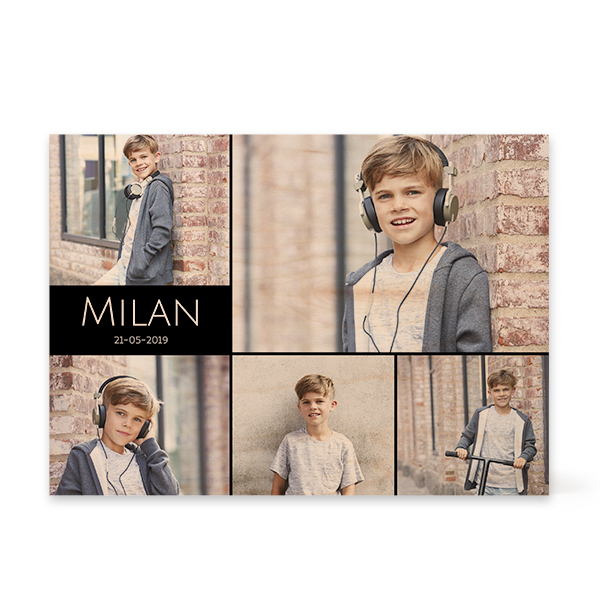 Bloc photo en bois Rectangulaire