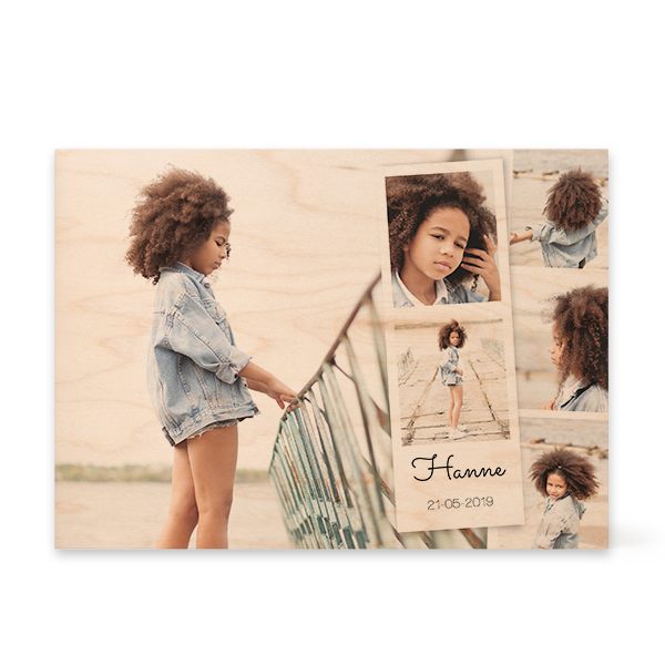 Wooden Photo Block Rectangle