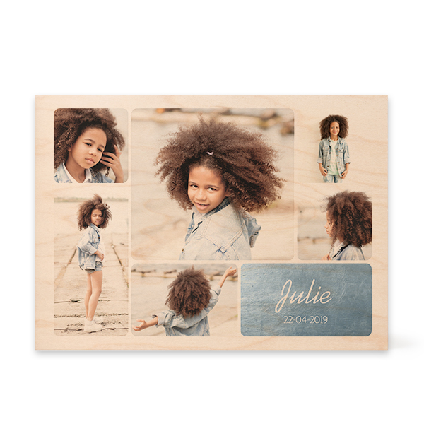 Wooden Photo Block Rectangle