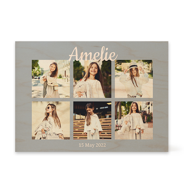 Wooden Photo Block Rectangle