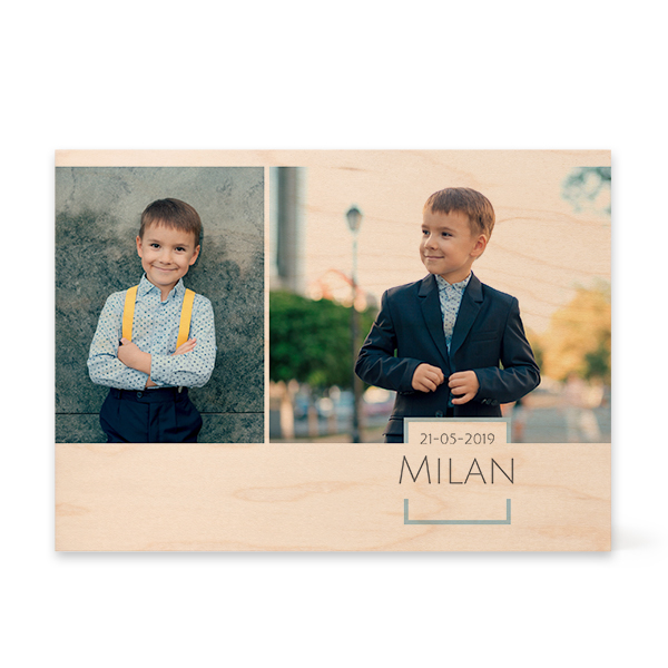 Bloc photo en bois Rectangulaire Bloc photo en bois Rectangulaire