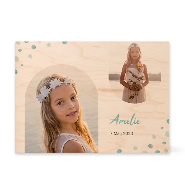 Wooden Photo Block Rectangle