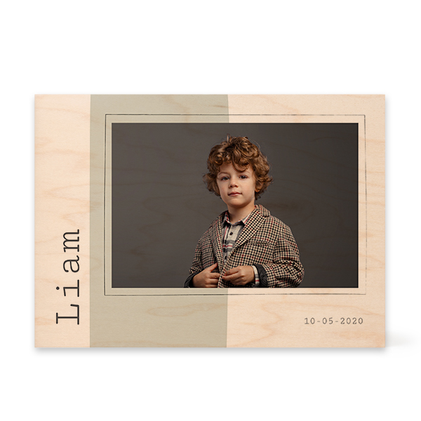 RektÀngulÀrt fotoblock i trÀ RektÀngulÀrt fotoblock i trÀ