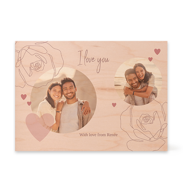 Wooden Photo Block Rectangle