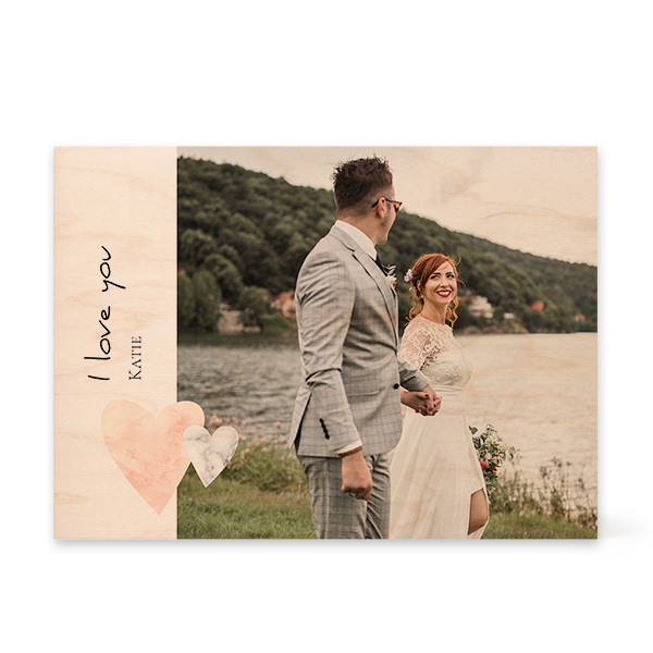 Wooden Photo Block Rectangle