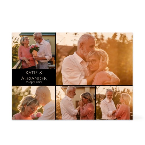 Bloc photo en bois Rectangulaire