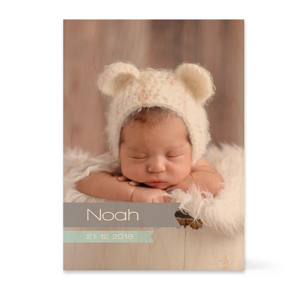 Bloc photo en bois Rectangulaire