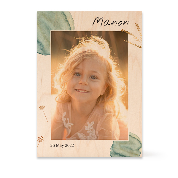 Wooden Photo Block Rectangle