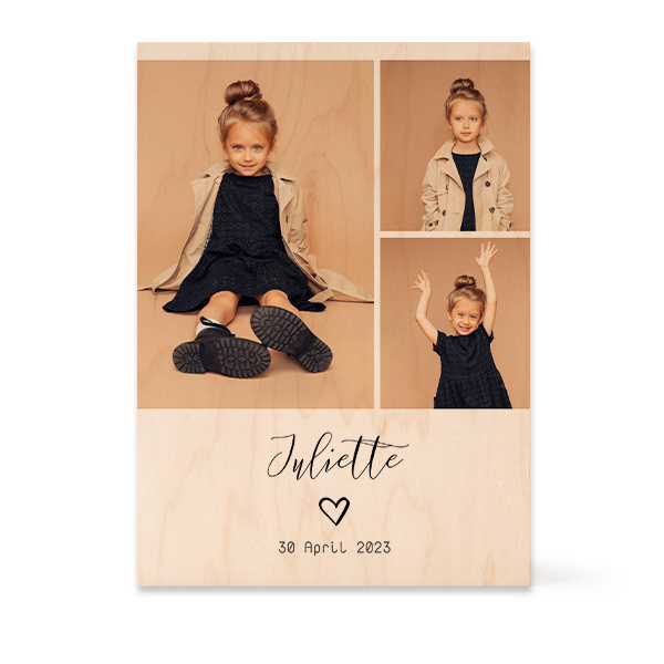 Wooden Photo Block Rectangle