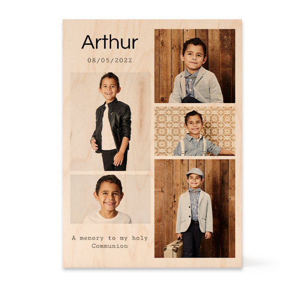 Wooden Photo Block Rectangle