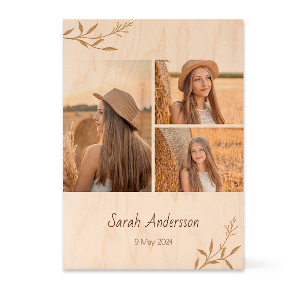 Wooden Photo Block Rectangle