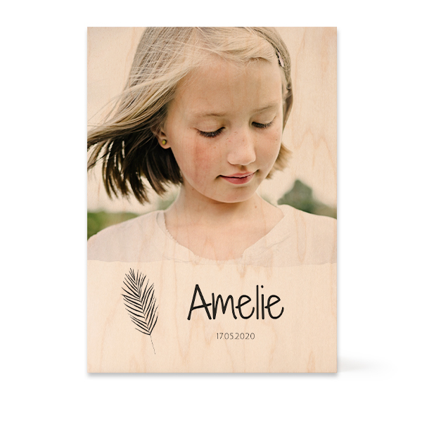 Wooden Photo Block Rectangle