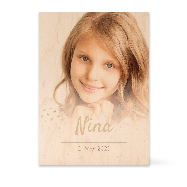 Wooden Photo Block Rectangle