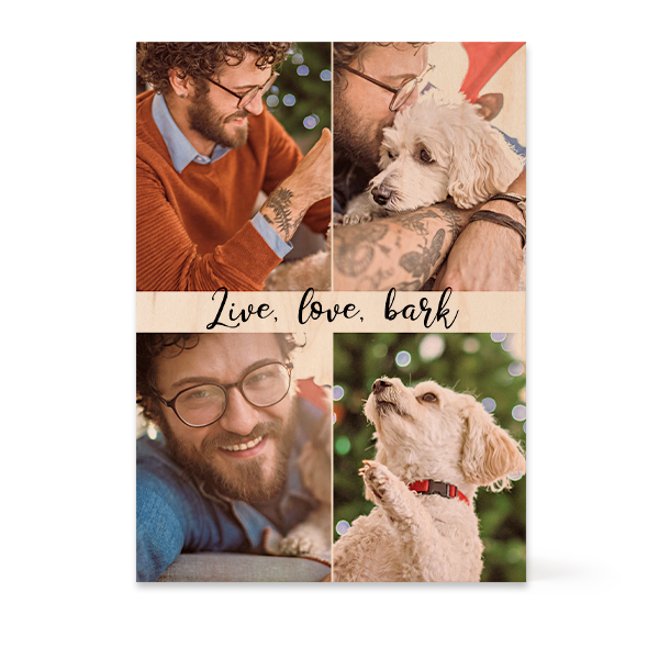 Bloc photo en bois Rectangulaire Bloc photo en bois Rectangulaire