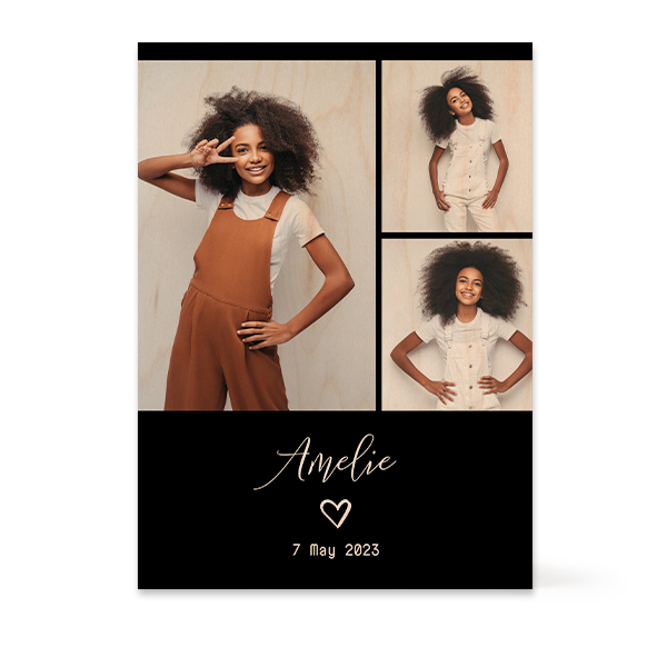 Bloc photo en bois Rectangulaire Bloc photo en bois Rectangulaire