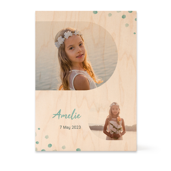 Bloc photo en bois Rectangulaire Bloc photo en bois Rectangulaire