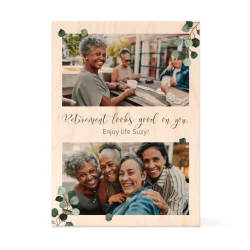 Bloc photo en bois Rectangulaire