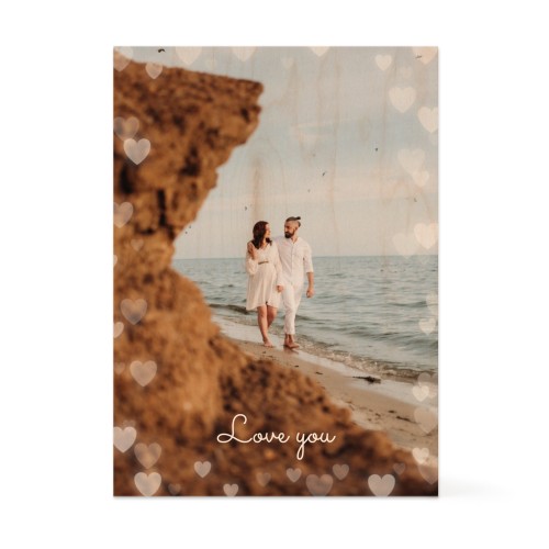Bloc photo en bois Rectangulaire