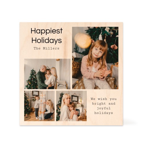 Wooden Photo Block Square Wooden Photo Block Square