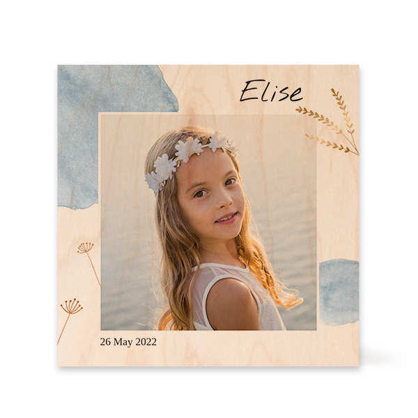 Wooden Photo Block Square Wooden Photo Block Square