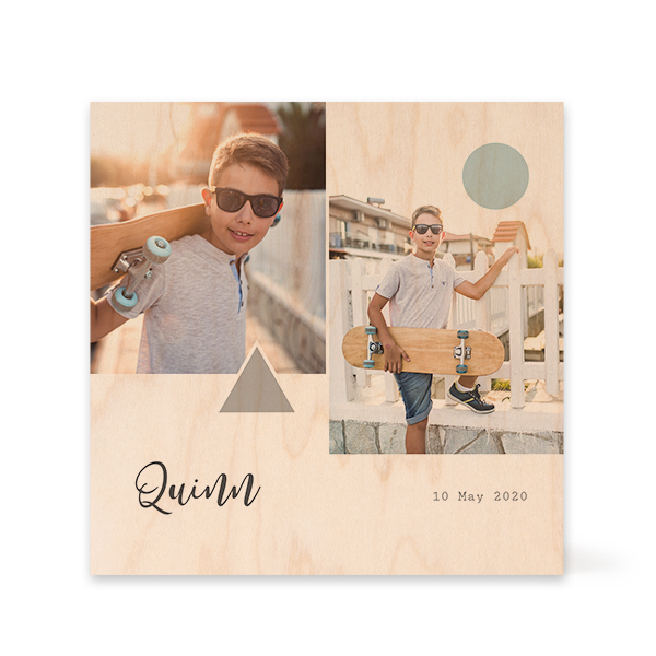 Wooden Photo Block Square