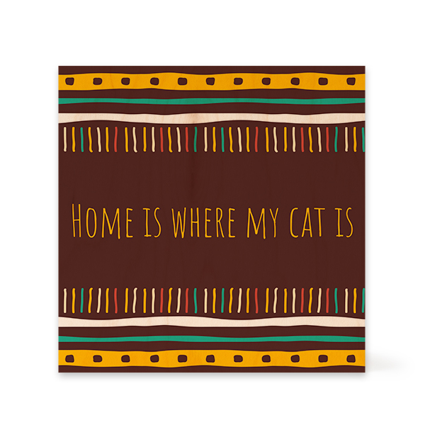 Wooden Photo Block Square Wooden Photo Block Square