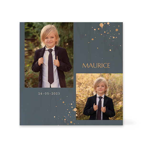Wooden Photo Block Square Wooden Photo Block Square