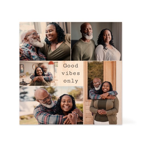 Wooden Photo Block Square