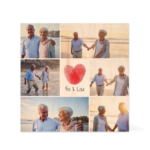 Wooden Photo Block Square Wooden Photo Block Square