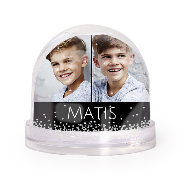 Boule à neige personnalisable