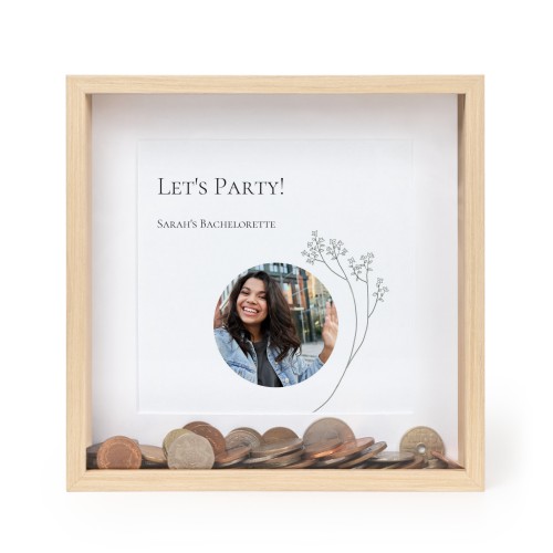 Piggy Bank Square Wood Piggy Bank Square Wood