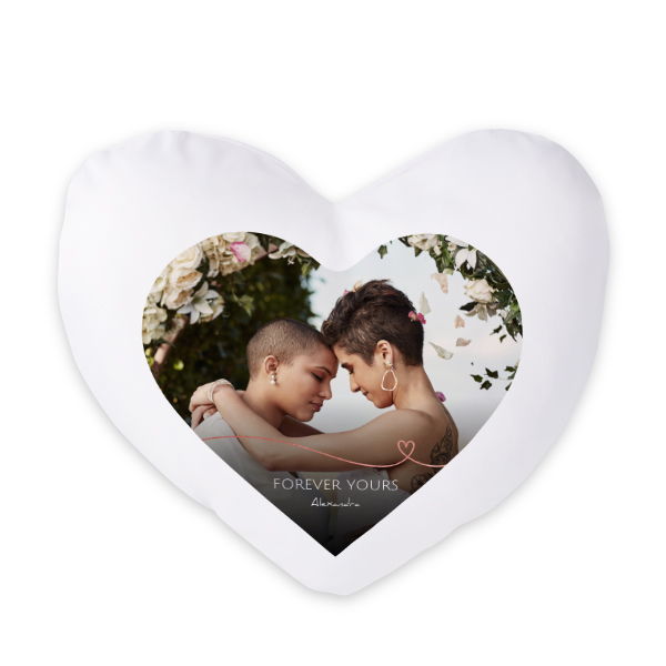 Polyester Cover Heart Front print