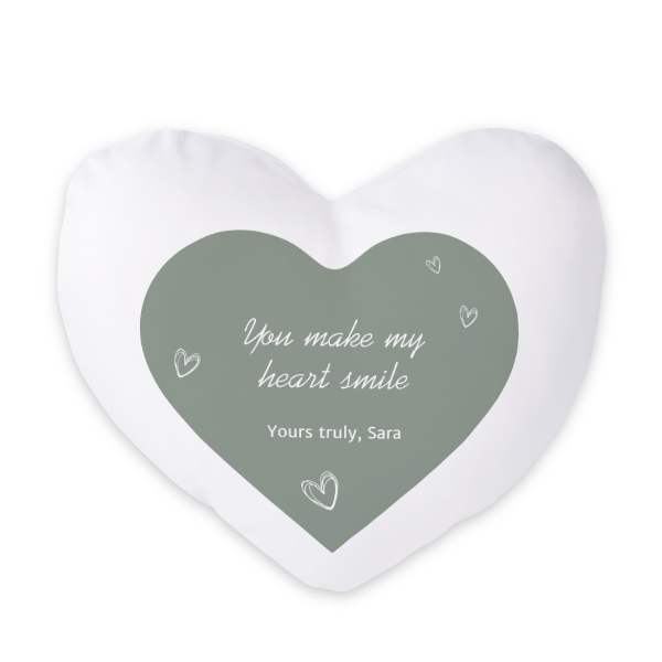 Polyester Cover Heart Front print Polyester Cover Heart Front print