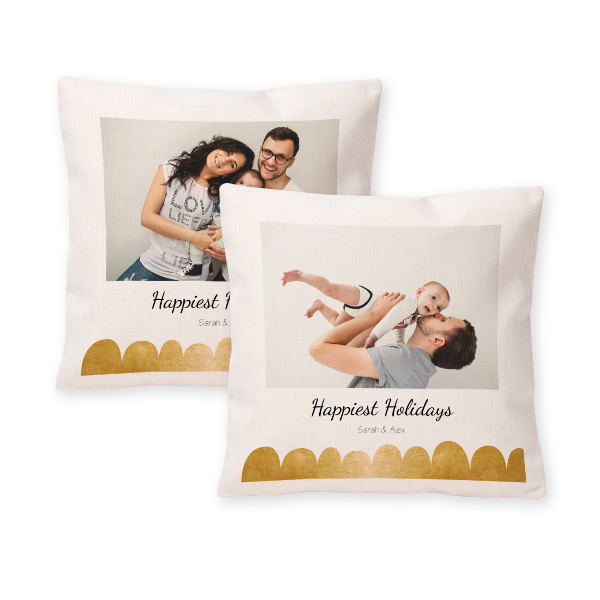 Polylinen Cushion Cover and Filling Square M with Front & Back Print Polylinen Cushion Cover and Filling Square M with Front & Back Print