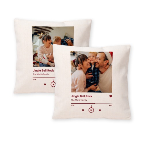 Polylinen Cushion Cover and Filling Square M with Front & Back Print