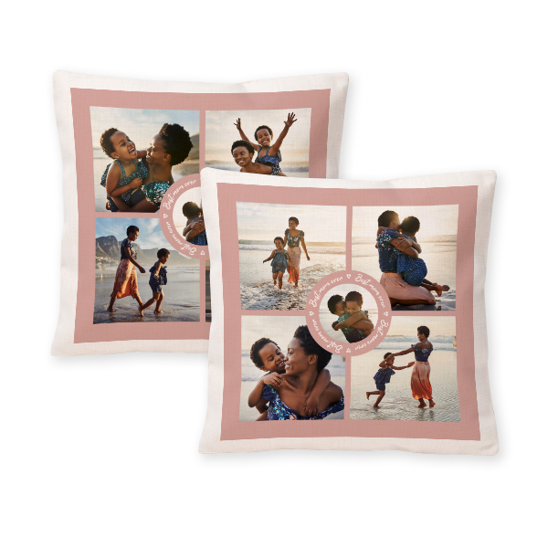 Coussin en polylin carré M imprimée recto-verso Coussin en polylin carré M imprimée recto-verso
