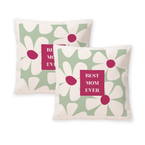 Polylinen Cushion Cover and Filling Square M with Front & Back Print