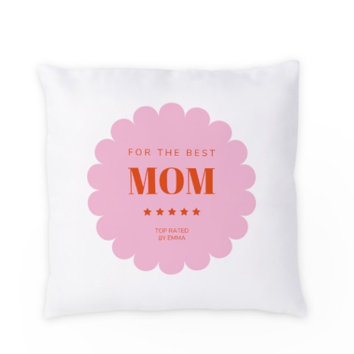 Tyynynpäällinen polyesterista, Nelikulmio M, painatus edessä