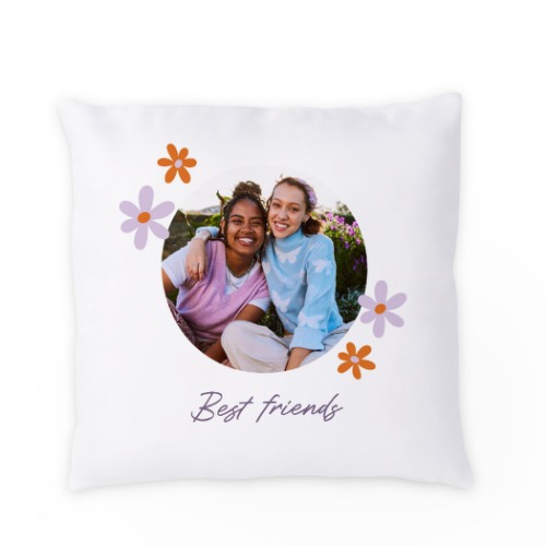 Coussin satiné carré M imprimé sur 1 côté