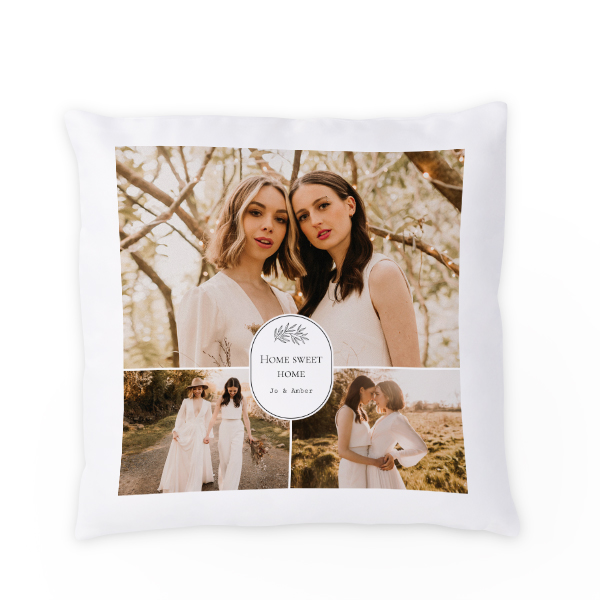 Coussin satiné carré M imprimé sur 1 côté