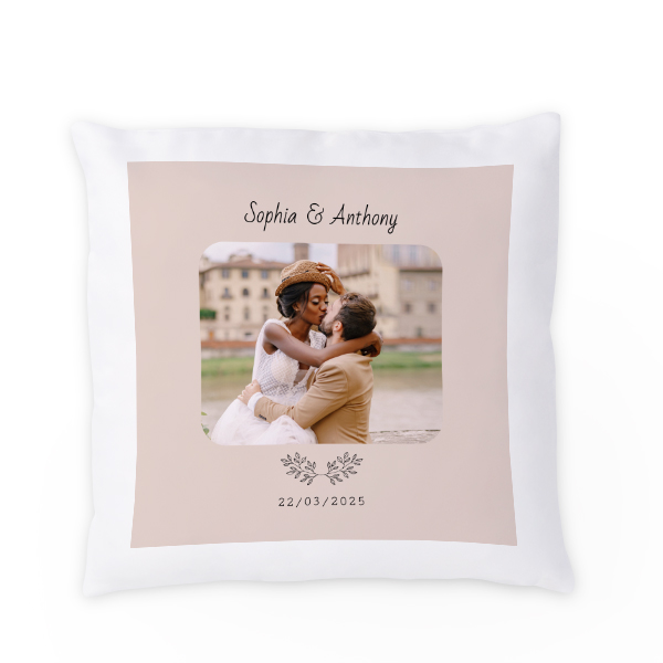Coussin satiné carré M imprimé sur 1 cÎté Coussin satiné carré M imprimé sur 1 cÎté